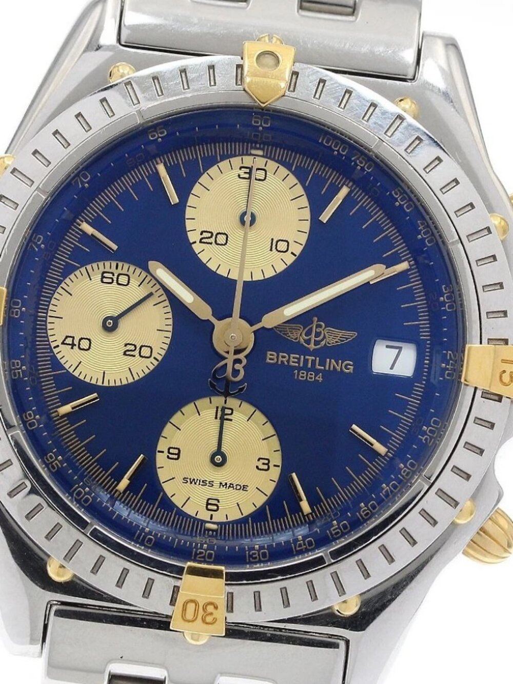 BREITLING Chronomat Bikoro B13050.1 Date Navy Dial Automatic Men's Watch